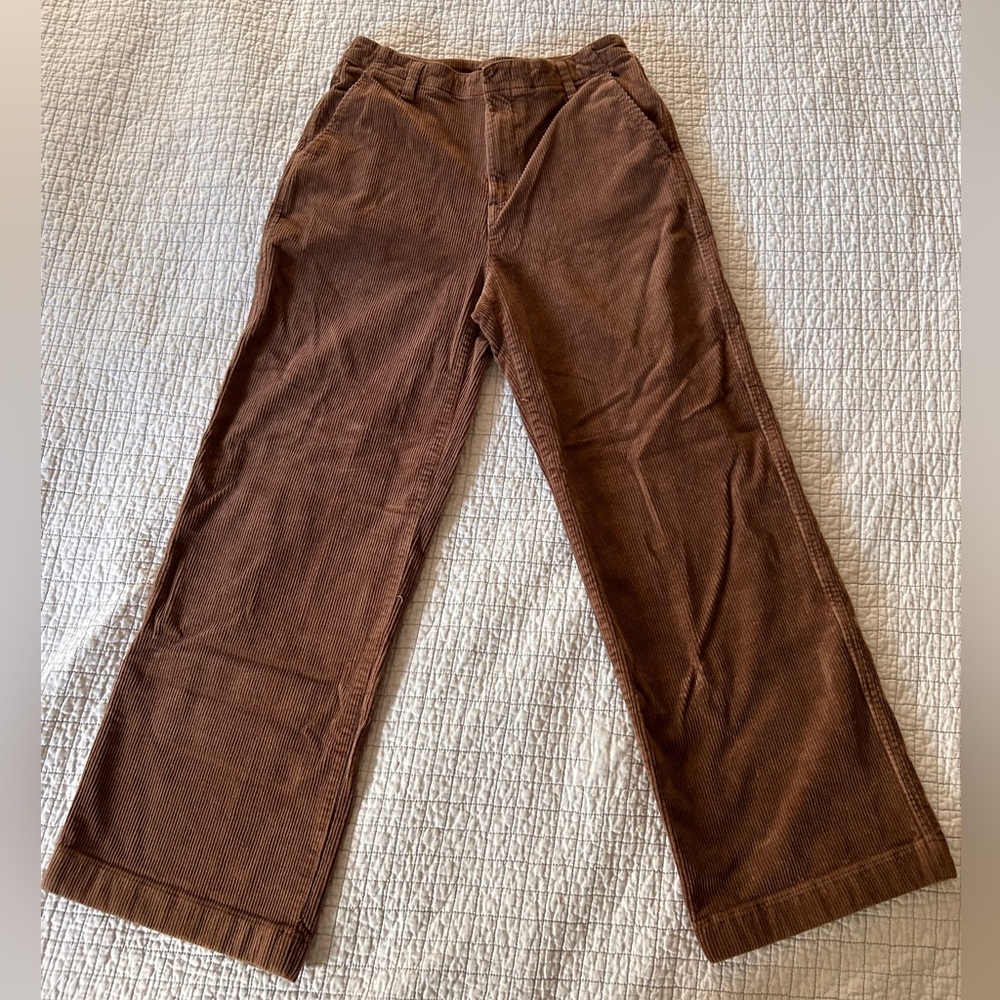 GAP Brown Wide-Leg Corduroys, Size 6